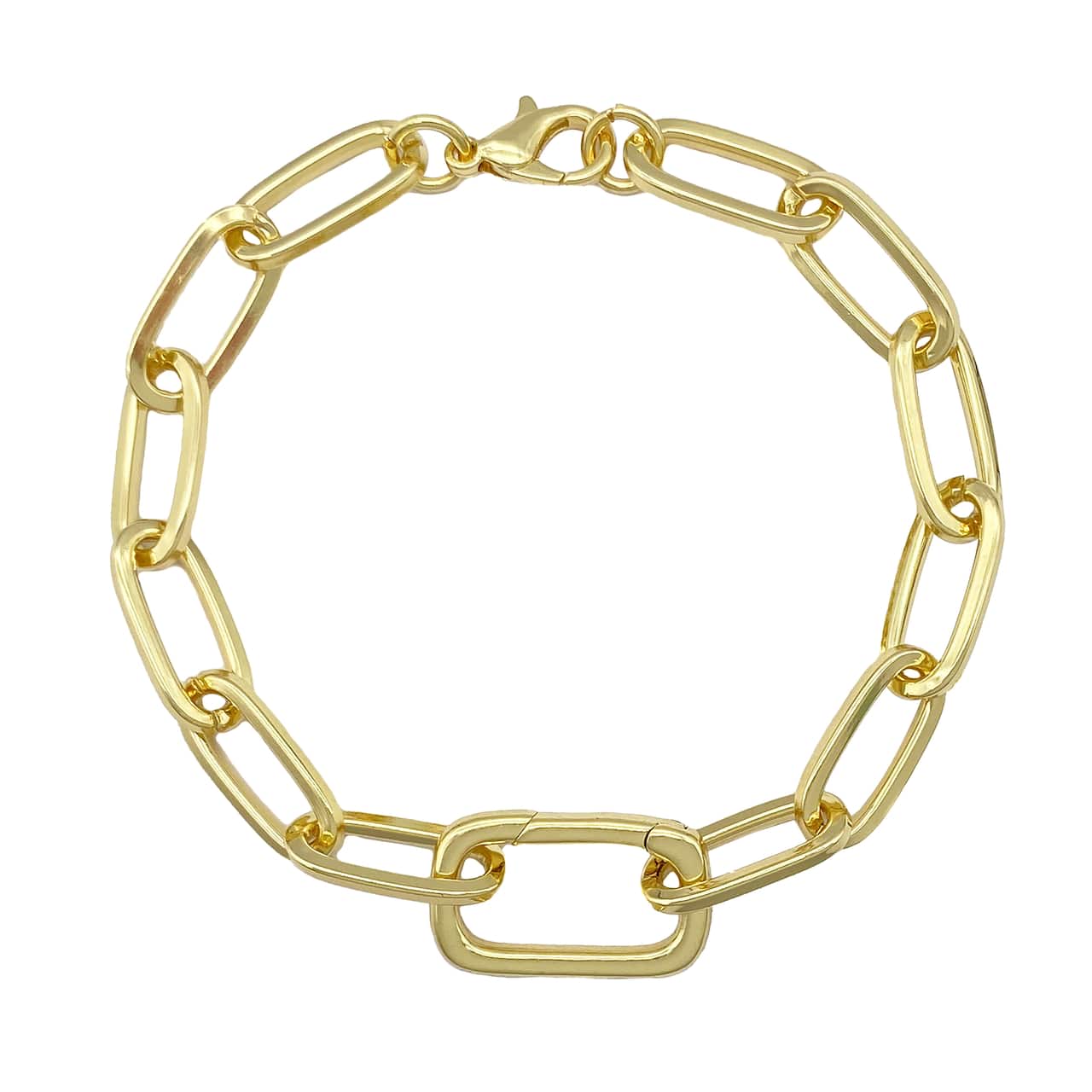 14K Gold Plated Paperclip Bracelet by Bead Landing™